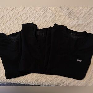Figs Classic Black Scrub Tops